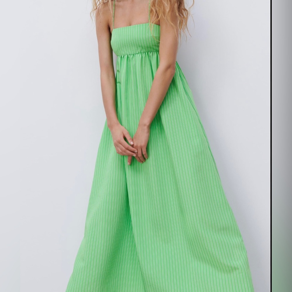 Zara Green Midi Dress